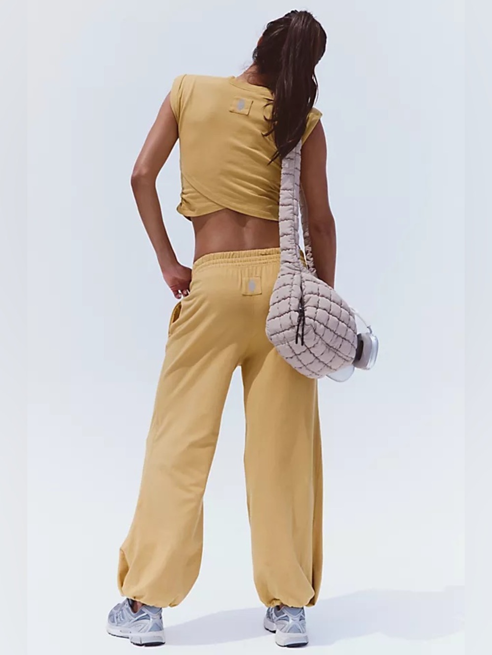 NWT FREE PEOPLE MOVEMENT Hot Shot Crossover Set | Dried Palm/Bronze MSRP $98 - Picture 3 of 5